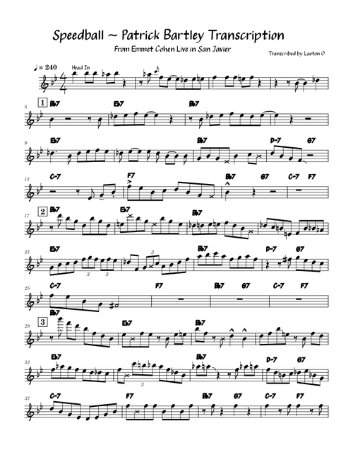 sonnystitt251 | Free sheet music | Download PDF or print on