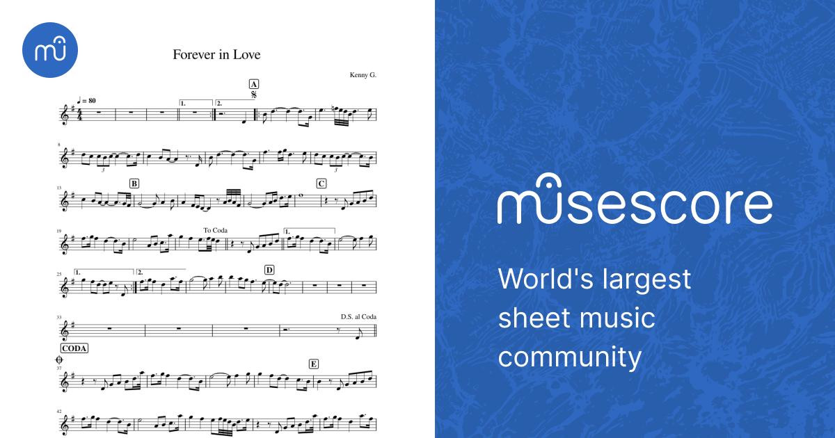 Forever in love Kenny G Forever in Love Sheet music for Saxophone