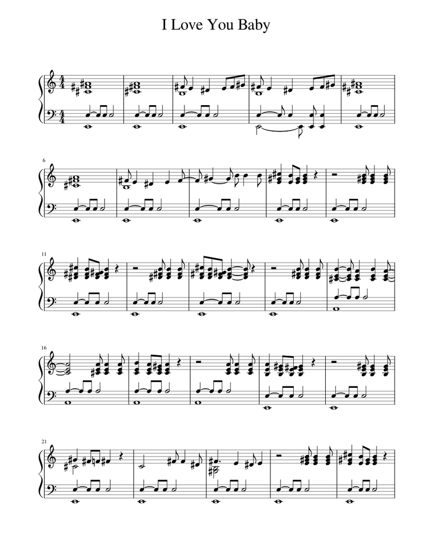 i-love-you-baby-sheet-music-for-piano-solo-musescore