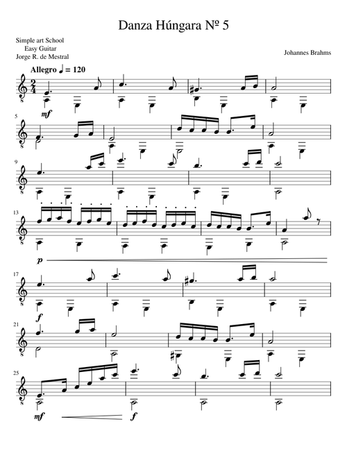 Hungarian Dance No. 5 – Johannes Brahms