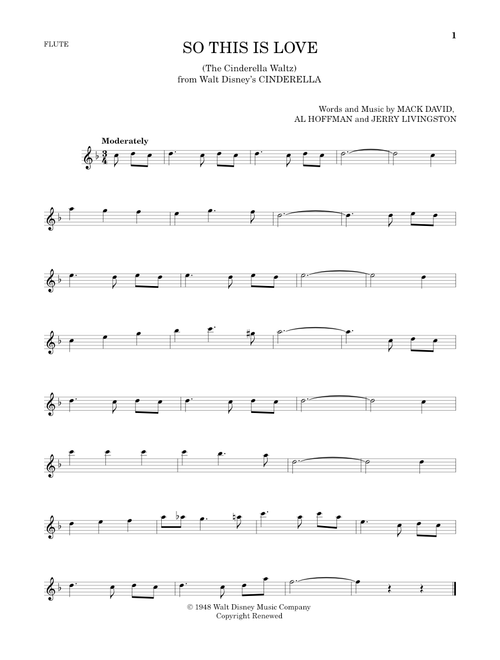 So This Is Love (from Cinderella) - James Ingram (Flute Solo)