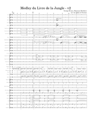 Play Official version of The Jungle Book Medley Sheet Music by Misc for ...