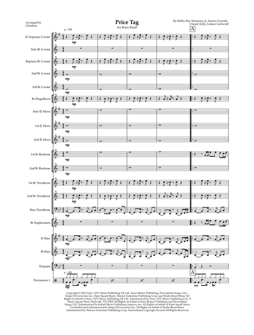 Price Tag (Arr. Ian Simkins) - Jessie J Featuring BOB (Brass Band)
