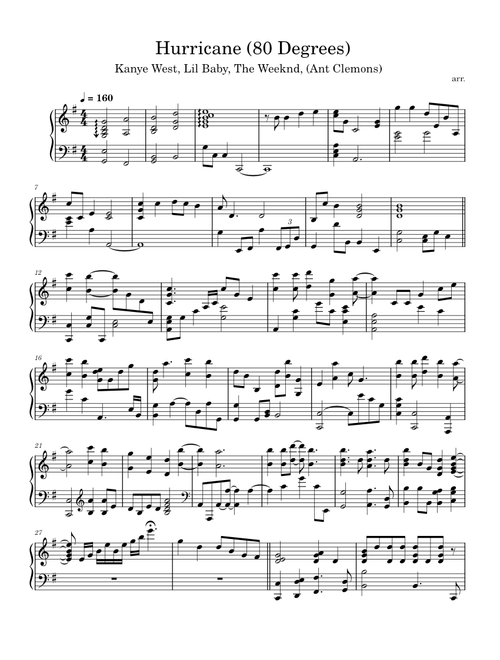Hurricane (80 Degrees) - Kanye West