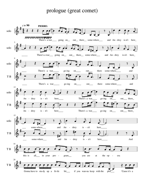 just the tenor part