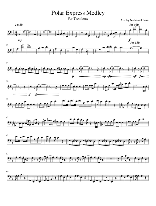 Polar Express Medley for Trombone