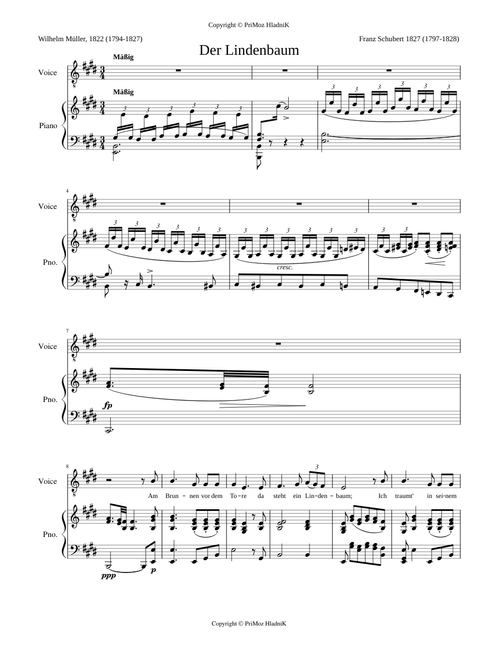 Der Lindenbaum - Franz Schubert