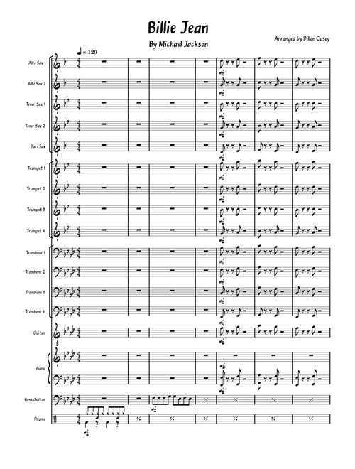 Billie jean – Michael Jackson Billie Jean (for jazz band)