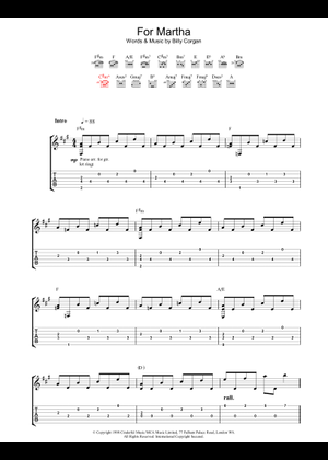 THE SMASHING PUMPKINS ギタースコア Today by The Smashing Pumpkins Sheet Music for Guitar Tab at Sheet