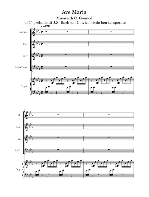 Ave maria – Johann Sebastian Bach Ave Maria - J.S.Bach - arr.