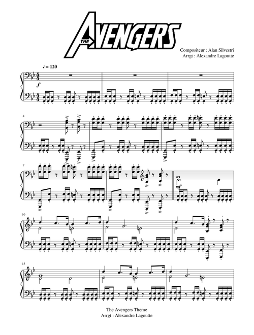 The Avengers Theme Piano