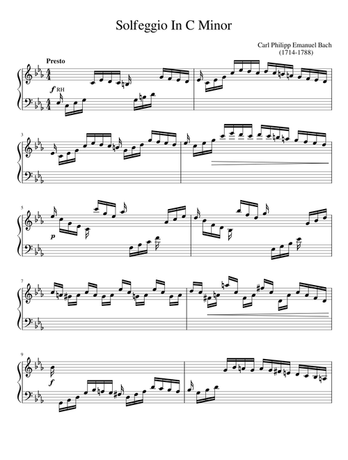 Solfeggio In C Minor