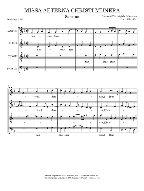 Missa Aeterna Christi Munera  - Sanctus