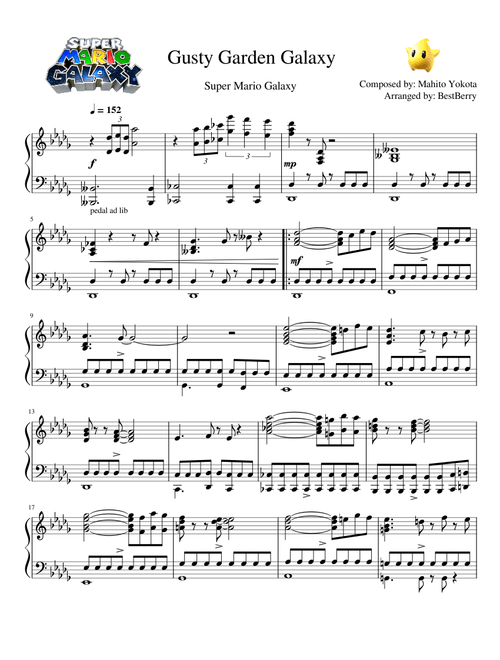 Gusty Garden Galaxy ~ Piano Solo