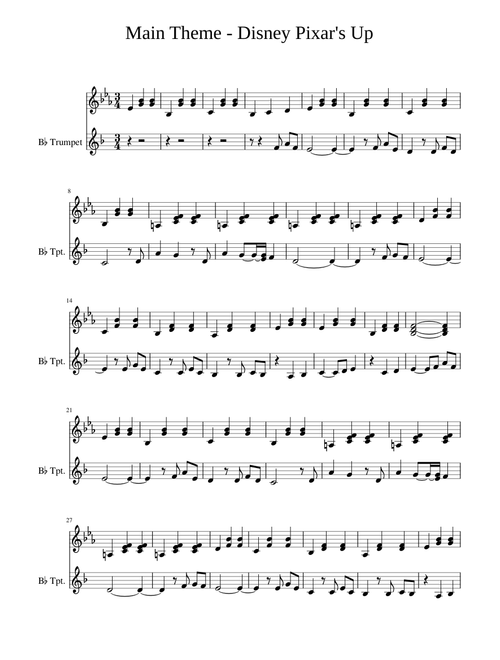 Disney Pixar's Up Main Theme Easy Piano Solo – Disney Main Theme - Disney Pixars Up