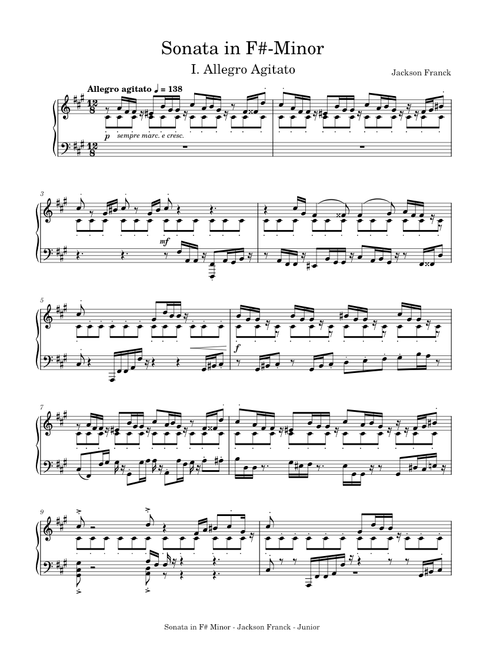 Sonata in F# Minor - Op. 12