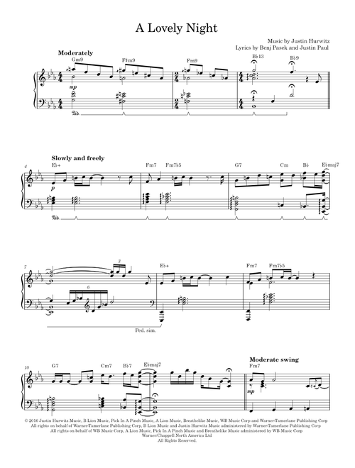 A Lovely Night - La La Land (Solo)