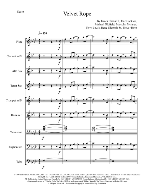Velvet Rope (Arr. kapellmeister74) - Janet Jackson (Marching Band)