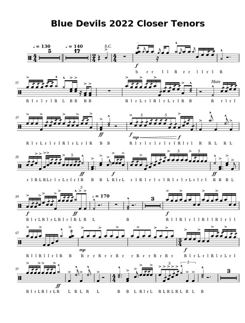 Blue Devils 2022 Closer Tenors