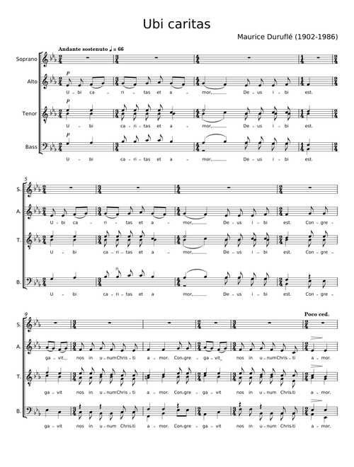 Ubi Caritas - Maurice Duruflé