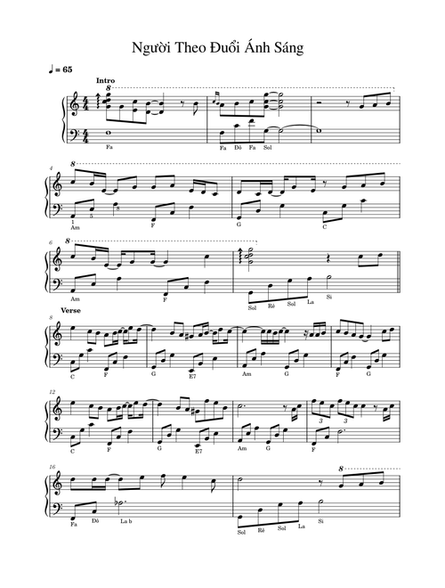 Người Theo Đuổi Ánh Sáng – Piano Tutorial Người Theo Đuổi Ánh Sáng