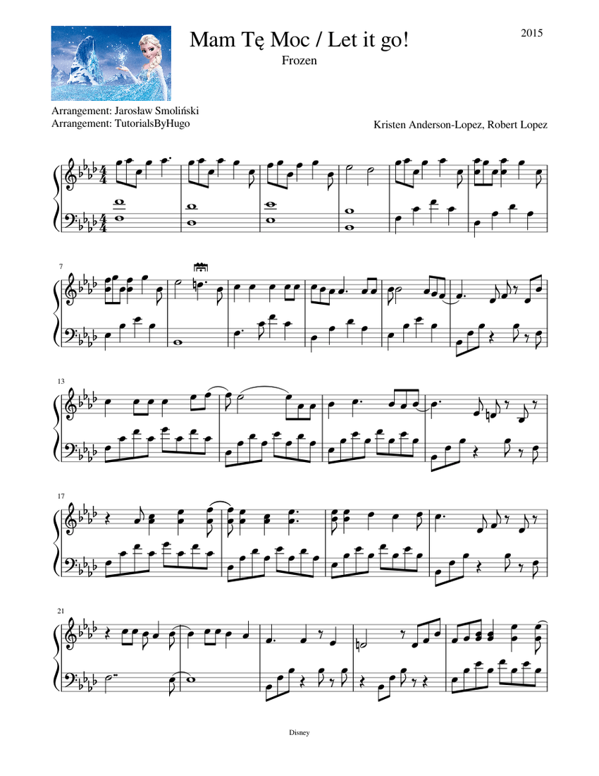 Let it go musescore hot sale