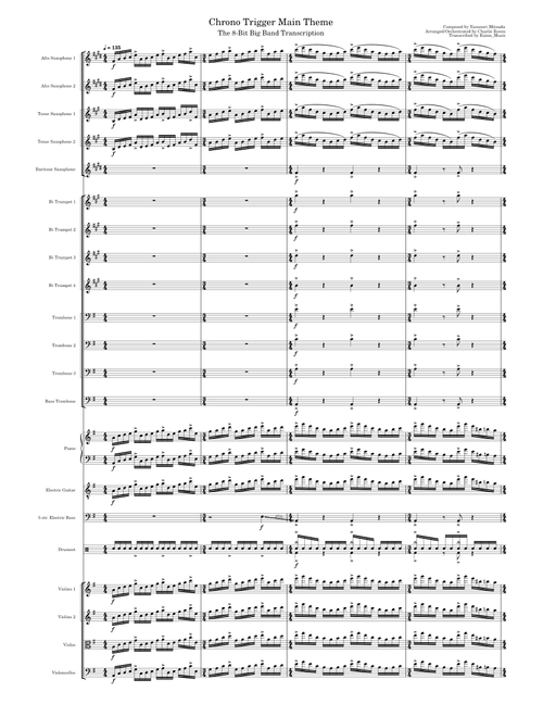 Chrono Trigger Main Theme - The 8-Bit Big Band Transcription (No solos) - Commission for FoxX_Plague
