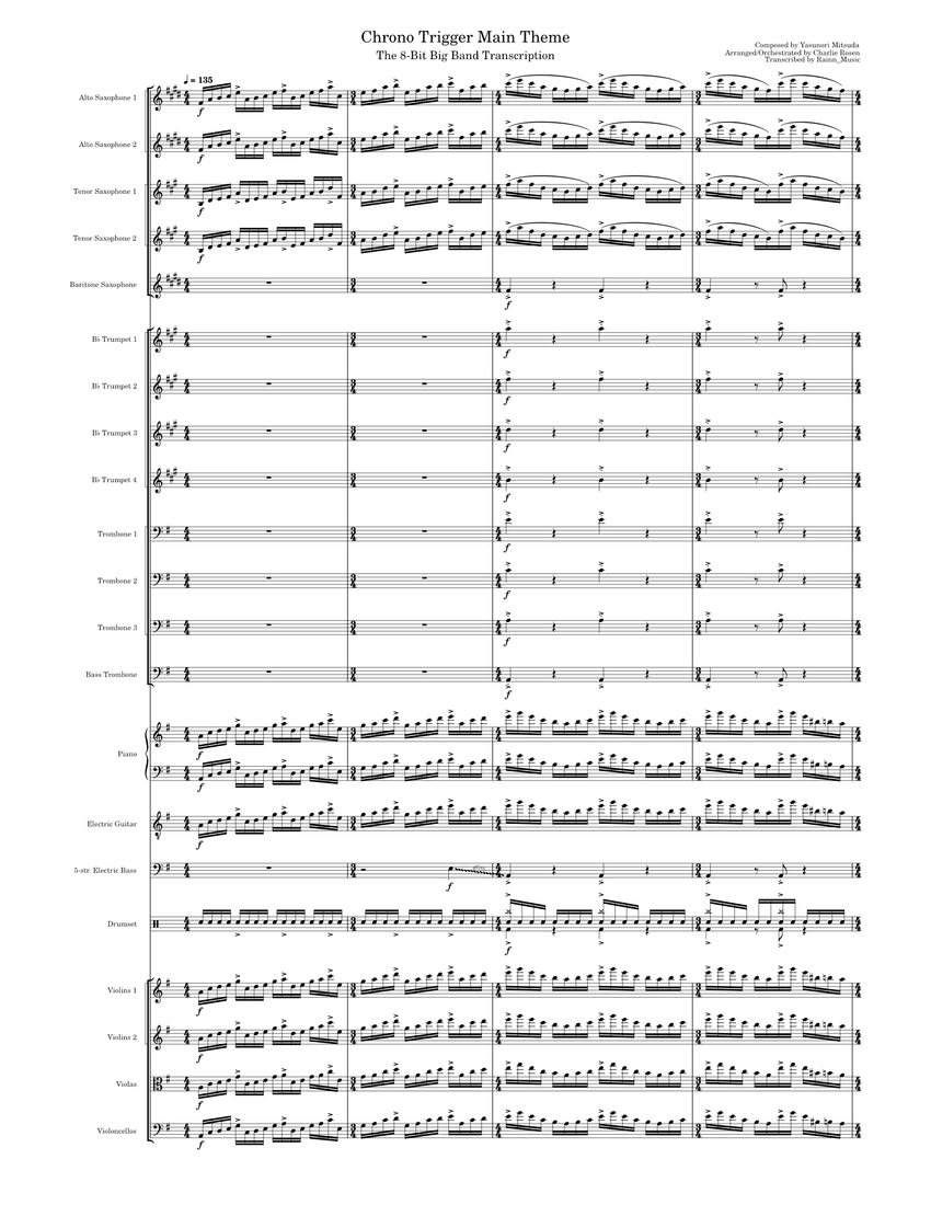 Chrono Trigger Main Theme - The 8-Bit Big Band Transcription