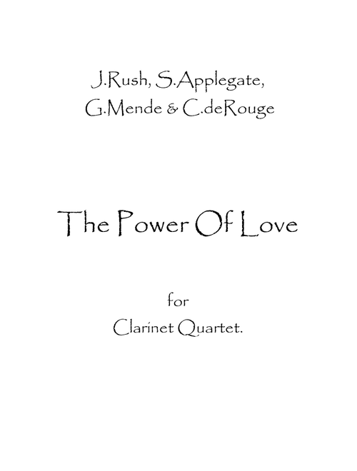The Power Of Love (Arr. Spence Bundy) - Air Supply (Woodwind Ensemble)