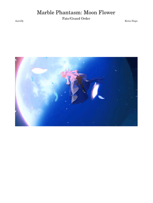 Marble Phantasm: Moon Flower - Fate/Grand Order