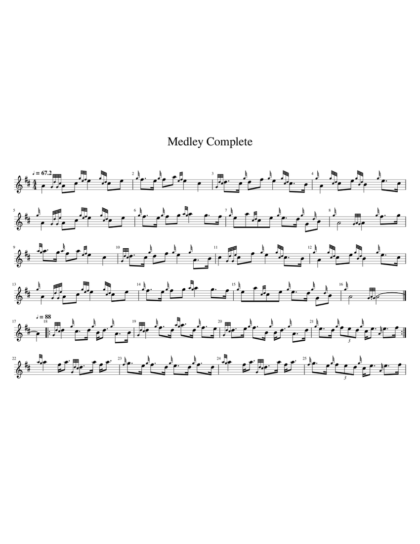 Medley Complete Slow Tempo Sheet Music For Pipes Solo Musescore slow-tempo-loop-best-prectice-track-free-use-for-all-youtube