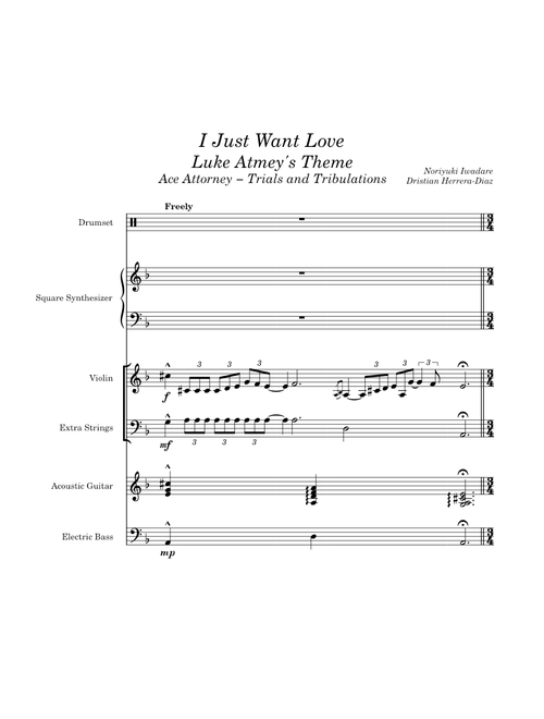 I Just Want Love (Luke Atmey's Theme) – Phoenix Wright: Ace Attorney − Trials and Tribulations