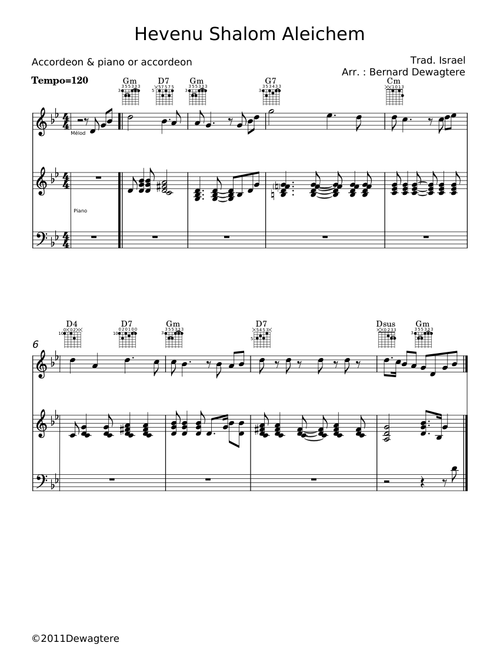 Hevenu Shalom Aleichem - Misc Traditional