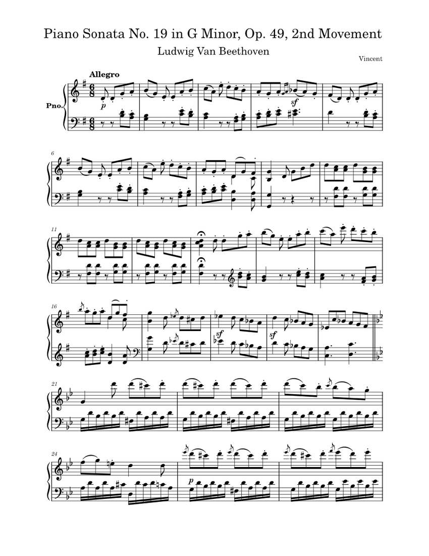 クラシック BEETHOVEN PIANO SONATAS complete Beethoven Piano Sonata 19 Library