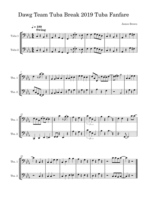 Dawg Team Tuba Break 2019 Tuba Fanfare