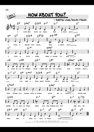 How about You/ Jazz piano/ Burton Lane Sheet Music for Piano (Solo