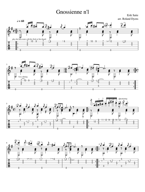 roland dyens sheet music by aleksandrakit | Play, print, and