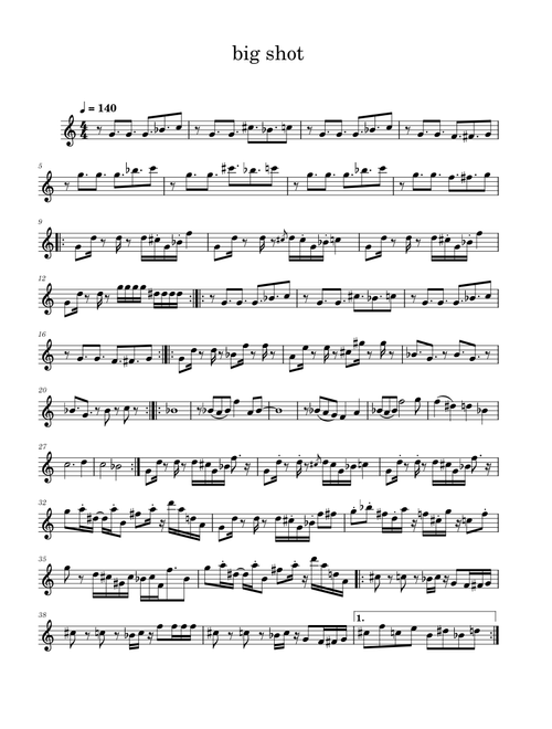 BIG SHOT – Toby Fox BIG SHOT Alto