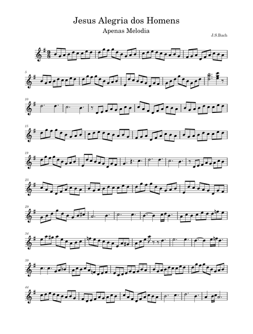 Jesus Alegria dos homens – Johann Sebastian Bach