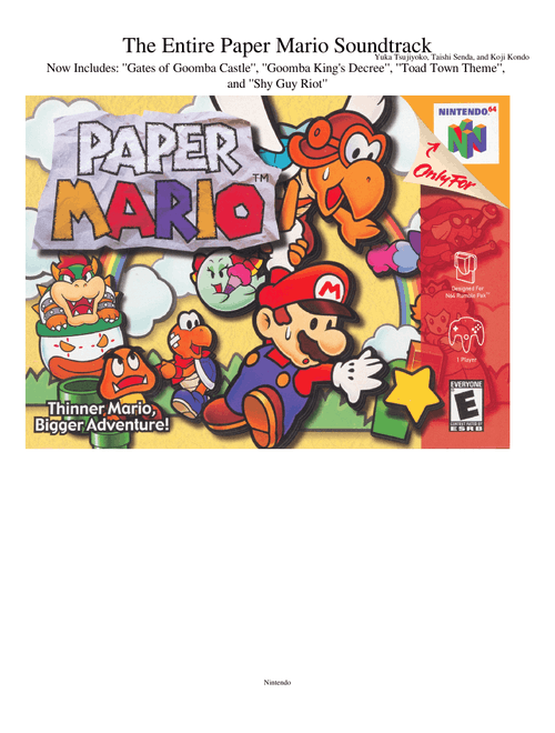 The Entire Paper Mario Soundtrack
