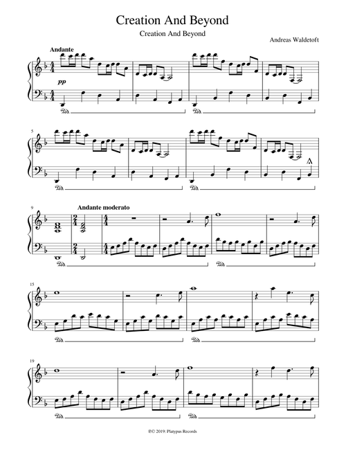 Andreas Waldetoft - Creation And Beyond (Piano)
