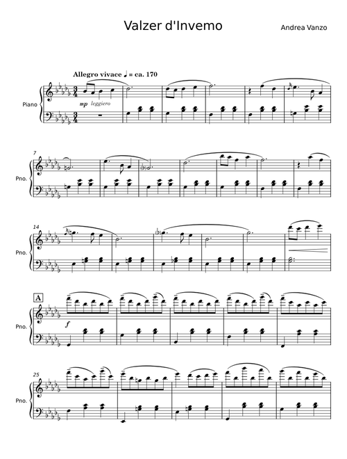 Valzer d'Inverno - Andrea Vanzo