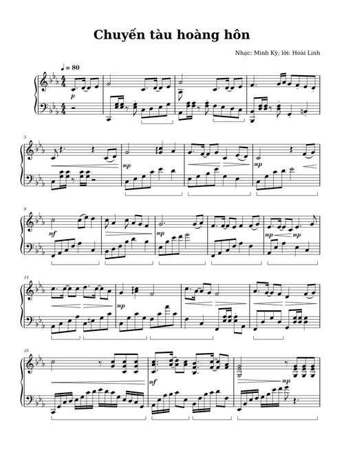Chuyến tàu hoàng hôn – Minh Kỳ