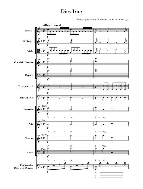 Requiem in D Minor, K. 626, III. Sequentia: Dies Irae By W. A. Mozart