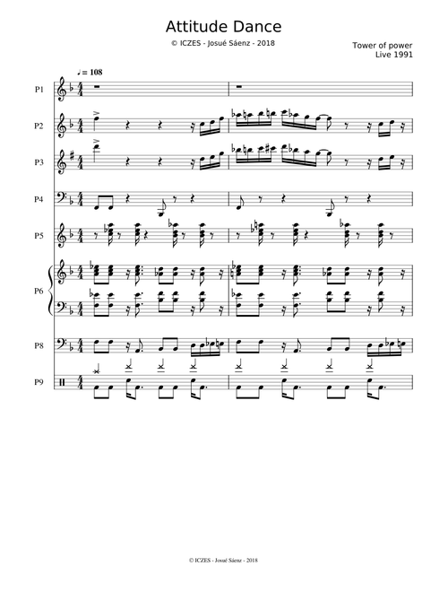 Attitude Dance - Partitura Completa