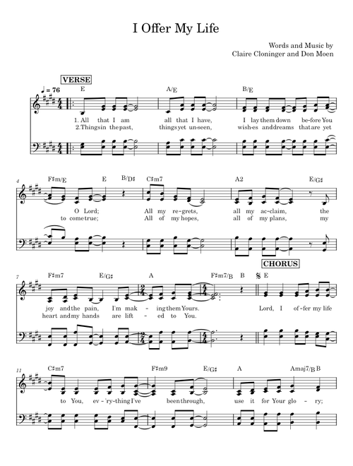 I Offer My Life - Có Chúa Dắt Chăn  - Don Moen, Claire Cloninger