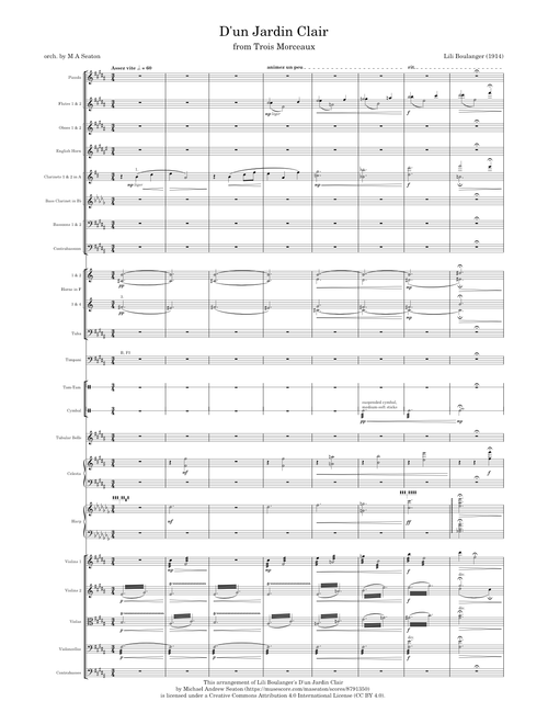 D'un Jardin Clair - Lili Boulanger