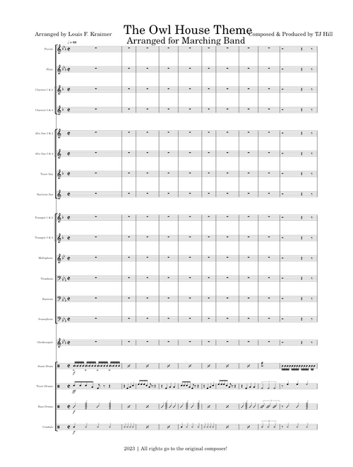 The Owl House Theme – Marching Band Arrangement