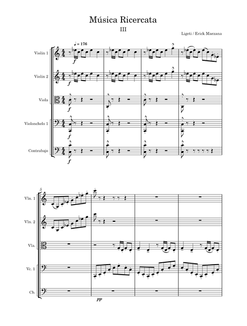 Musica Ricercata – György Ligeti