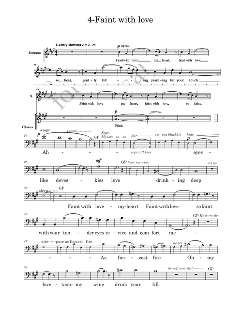 Faint with love - Patrick Hawes
